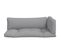 Coussins De Palette Lot De 3 Gris Tissu