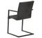 Chaises De Salle À Manger Cantilever 6 PCs Noir Cuir Véritable