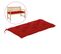 Coussin De Banc De Jardin Rouge 100x50x7 Cm Tissu Oxford