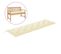 Coussin De Banc De Jardin Blanc Crème 180x50x7 Cm Tissu Oxford