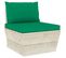 Coussins de palette 2 pcs vert tissu oxford