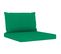 Coussins de palette 2 pcs vert tissu oxford