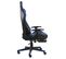 Fauteuil Gamer Pivotant Avec Repose-pied Bleu Pvc