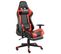 Fauteuil Gamer Pivotant Avec Repose-pied Rouge Pvc