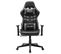 Fauteuil Gamer Noir Et Gris Cuir Artificiel