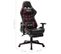 Fauteuil Gamer Avec Repose-pied Noir Et Bordeaux Cuir Artificiel