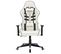 Fauteuil Gamer Blanc Et Noir Cuir Artificiel