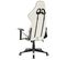 Fauteuil Gamer Blanc Et Noir Cuir Artificiel