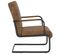 Chaise Cantilever Marron Tissu