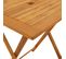 Table Pliable De Jardin 60x60x75 Cm Bois D'acacia Solide