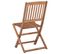 Chaises Pliables D'extérieur 2 PCs Bois D'acacia Solide