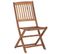 Chaises Pliables D'extérieur 2 PCs Bois D'acacia Solide