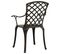 Chaises De Jardin 4 PCs Aluminium Coulé Bronze