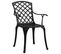 Chaises De Jardin 4 Pièces Aluminium Coulé Noir