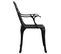 Chaises De Jardin 4 PCs Aluminium Coulé Noir