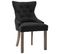 Chaises De Salle À Manger 4 PCs Noir Tissu