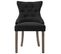 Chaises De Salle À Manger 4 PCs Noir Tissu