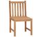 Chaises De Jardin 2 PCs Bois De Teck Solide