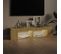 Meuble TV Avec Lumières LED Chêne Sonoma 135x39x30 Cm