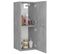 Armoire De Salle De Bain Gris Béton 30x30x80 Cm Bois Ingénierie