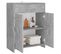 Armoire De Salle De Bain Gris Béton 60x33x80 Cm Aggloméré