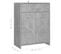 Armoire De Salle De Bain Gris Béton 60x33x80 Cm Aggloméré