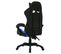 Fauteuil Gamer Avec LED Rvb Bleu Et Noir Similicuir