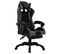 Fauteuil Gamer Avec LED Rvb Gris Et Noir Similicuir