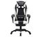 Fauteuil Gamer Avec LED Rvb Blanc Et Noir Similicuir