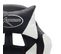 Fauteuil Gamer Avec LED Rvb Blanc Et Noir Similicuir