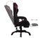 Fauteuil Gamer Avec LED Rvb Bordeaux Et Noir Similicuir