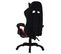 Fauteuil Gamer Avec LED Rvb Bordeaux Et Noir Similicuir