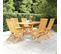 Salon De Jardin 7 PCs Bois De Teck Massif