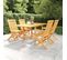 Salon De Jardin 5 PCs Bois De Teck Massif