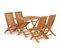 Salon De Jardin 5 PCs Bois De Teck Massif