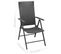 Ensemble table et chaises De Jardin 7 PCs Noir