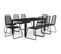 Salon De Jardin 9 PCs Rotin Pvc Noir