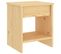 Table de chevet naturel 35x30x40 cm bois de pin massif