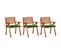 Chaises À Dîner De Jardin Avec Coussins 3 PCs Acacia Massif