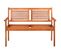 Banc De Jardin 2 Places Avec Coussin 120 Cm Bois D'eucalyptus