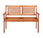 Banc De Jardin 2 Places Avec Coussin 120 Cm Bois D'eucalyptus