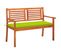 Banc De Jardin 2 Places Avec Coussin 120 Cm Bois D'eucalyptus