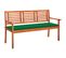 Banc De Jardin 3 Places Avec Coussin 150 Cm Bois D'eucalyptus