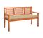 Banc De Jardin 3 Places Avec Coussin 150 Cm Bois D'eucalyptus