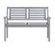 Banc De Jardin 2 Places Avec Coussin 120 Cm Gris Eucalyptus