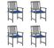 Chaises De Jardin Avec Coussins 4 PCs Gris Bois D'acacia Massif