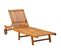 Chaise Longue De Jardin Avec Coussin Bois D'acacia Solide