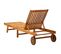 Chaise Longue De Jardin Avec Coussin Bois D'acacia Solide