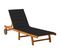 Chaise Longue De Jardin Avec Coussin Bois D'acacia Solide