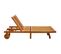 Chaise Longue De Jardin 2 Places Avec Coussins Acacia Solide